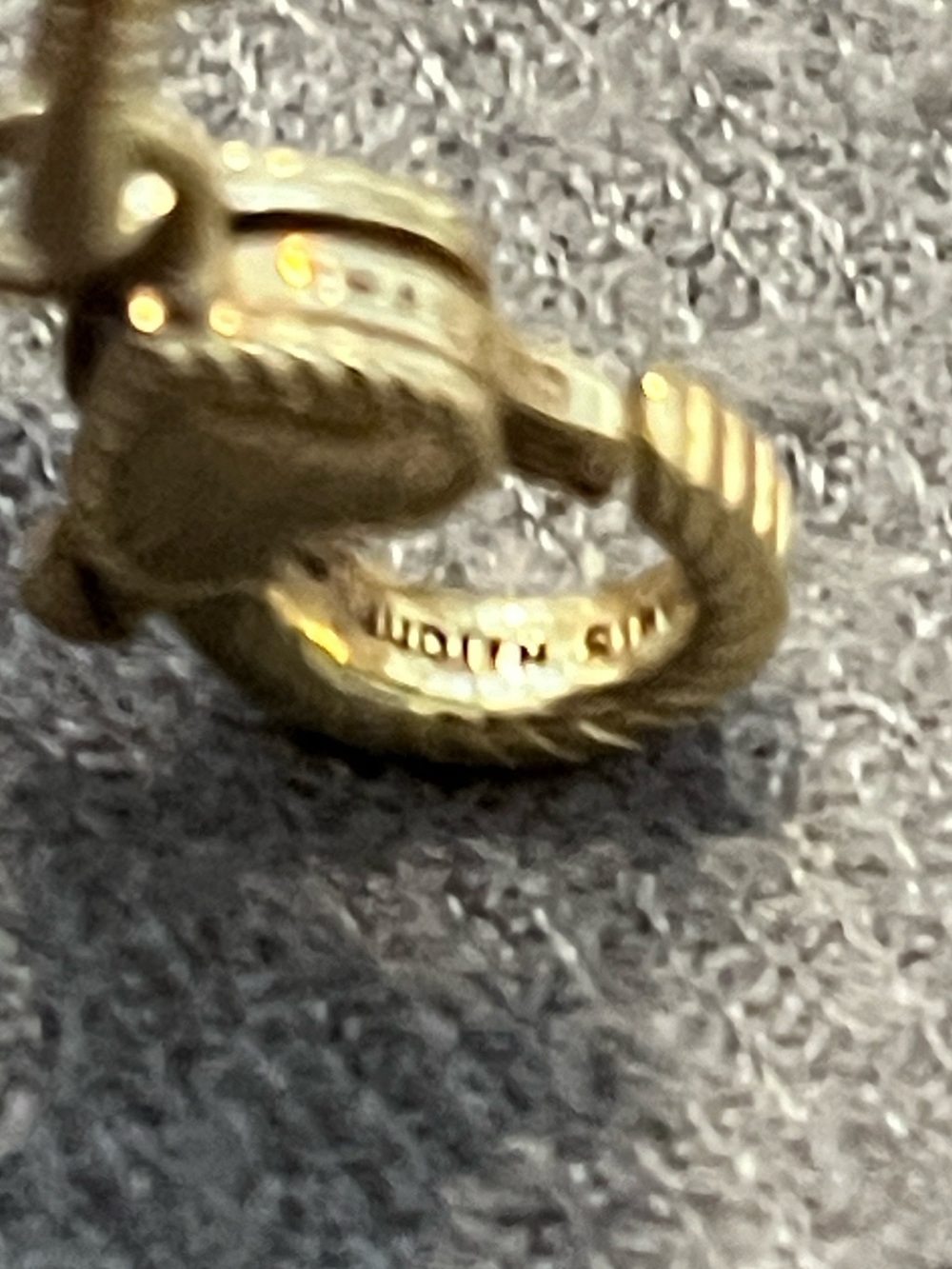 Judith Ripka Gold over Sterling Rolo-link CZ Bracelet - Picture 5 of 10